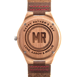 buy Bamboo Tailored Watch Personalized Father`s Day Gifts, shop Personalized Gifts for Dad, Personalized Gifts For Him, online Personalized Groomsmen Gifts, 