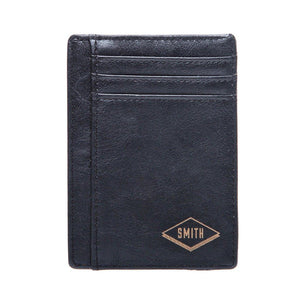 Front Pocket Wallet: Diamond Men's Leather Wallet Swanky Badger Black 
