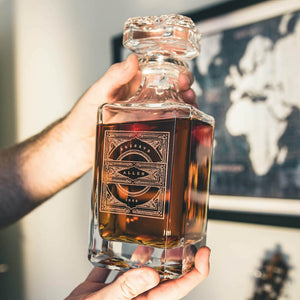 Whiskey Decanter: The Vintage Personalized Whiskey Decanter Swanky Badger 