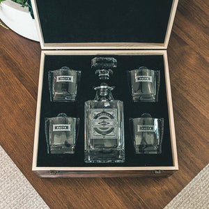 Decanter Gift Set | 70% OFF Personalized Whiskey Decanter Swanky Badger 